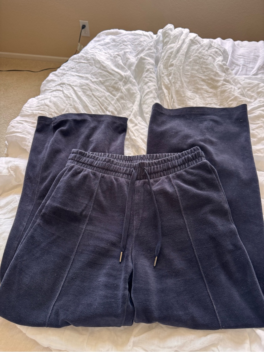 Vintage Navy Drawstring Sweatpants